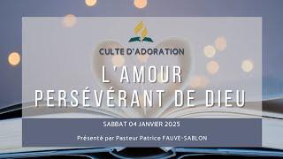 EDS & Culte de l'Eglise Adventiste de Poitiers : Sabbat 04 janvier 2025