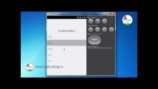 context menu android studio tutorial