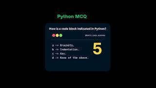 Python mcq questions ? | Python mcq interview questions and answers #python