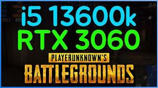 i5 13600k + RTX3060 배틀그라운드 PUBG