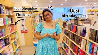 Book Shopping Challenge: My friend buys all books I can pick in 2 minutes + Book Haul |Birthday VLOG