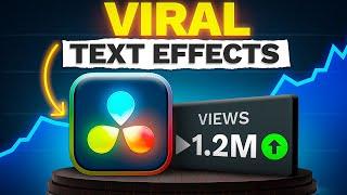 Instagram Text Effects That Get MILLIONS of Views (DaVinci Resolve 19)