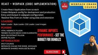 Learn webpack with react js to gain confidence in frontend | Webpack tutorial | Webpack crash course