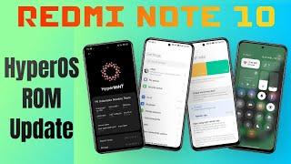 HyperOS Redmi Note 10 Custom ROM Android 14 Port #HyperMint #miui #mojito #hyperos #note #redmi