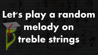 Nootka - playing random melody on treble strings