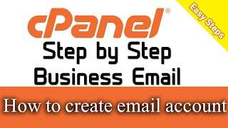 How to Create a Business Email in cpanel | create email account in cpanel | cpanel email setting