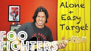 Guitar Lesson: How To Play Alone + Easy Target by Foo Fighters