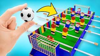 Juguemos al fútbol en casa  ¡Futbolito casero fácil de hacer con cartón!