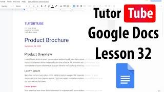 Google Docs Tutorial - Lesson 32 - Image Position Options in Image Options