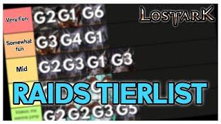 I made a Lost Ark Raids Tier List