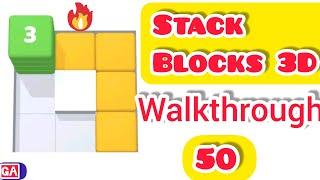 Stack Blocks 3D level 1 to 50 walkthrough