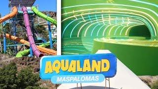 Awesome Waterslides at Aqualand Maspalomas, Gran Canaria, Spain (GoPro POV)