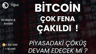 Bitcoin Çok Fena Çakıldı !!! | Piyasadaki Çöküş Sürecek Mi ? | Bitcoin Son Durum ?