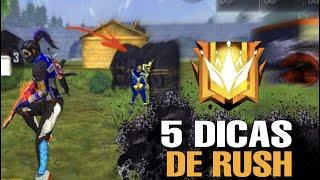 CHEGA DE MORRER! 5 DICAS DE RUSH E POSICIONAMENTO!! FREE FIRE