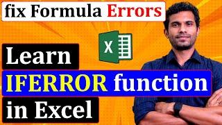 How to fix the Formula Errors in Excel using the IFERROR function