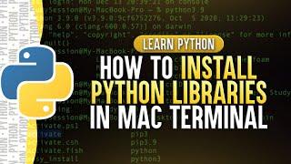 How To Install Python Libraries In Terminal