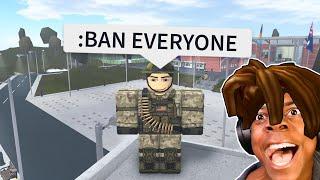 ROBLOX Military Training Funny Moments (ADMIN TROLLING)