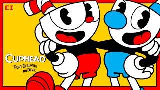 Cuphead - JOGO COMPLETO Gameplay Sem Comentários PT-BR do Inicio ao Fim! [Playthrough]