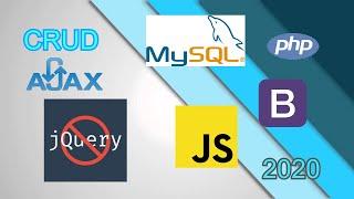 CRUD AJAX PHP MYSQL JAVASCRIPT (NO JQUERY) BOOTSTRAP 2020