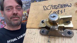 wood window locks - key making - impressioning