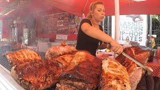 Orgy of Serbian Street Food. Best Meat 'Pljeskavica', 'ćevapčići' & more