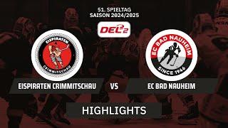 DEL2: Eispiraten Crimmitschau vs. EC Bad Nauheim I Highlights - 51. Spieltag | SDTV Eishockey