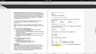 infix postfix