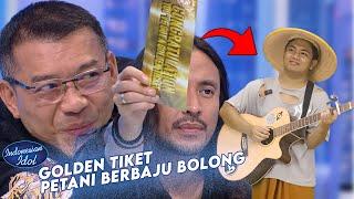 GOLDEN TIKET ! Petani dari desa sukses mendapatkan golden tiket saat menyanyikan lagu rembulan malam