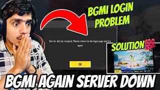 BGMI Server Down?  Server did not respond. Please return to the login page and try again