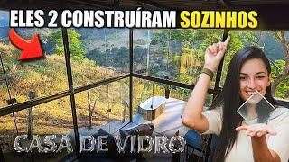 CASA DE VIDRO BAIXO CUSTO AUTOCONSTRUÍDA COM A PRÓPRIA MÃO 