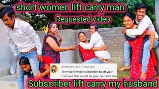 Lift carry to my husband by subscriber/My subscriber gave my husband a lift/Requested video .