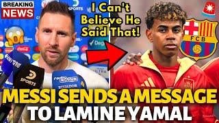 URGENT! MESSI SURPRISES AND SENDS A MESSAGE TO LAMINE YAMAL! NOBODY EXPECTED! BARCELONA NEWS TODAY!