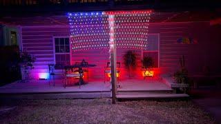 Turn Your Yard Into a Patriotic Wonderland! ~ LED American Flag Net