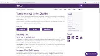 Navigating the Admitted Student Checklist for ECU Admissions  SD 480p