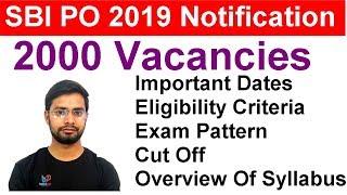 SBI PO 2019 Notification | Syllabus | Vacancies | Exam Pattern | Exam Dates