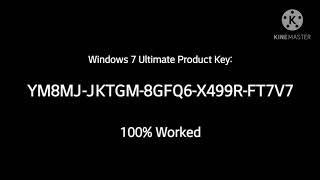 (100% Worked) Windows 7 Ultimate Product Key