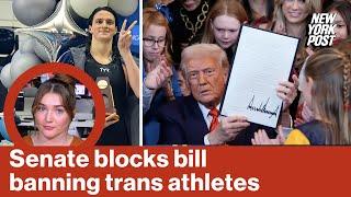 Bill to ban trans athletes from girls’ and women’s sports teams fails to advance in Senate