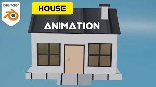 Low Poly House Animation in Blender | FusionArt 3D