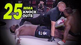 25 SCARIEST KNOCKOUTS IN MMA ! HD