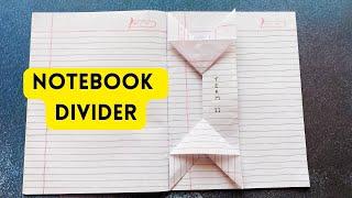 DIY Notebook Divider | Notebook Partition | How to make Partition in Notebook |Term 2 Partition