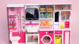 9 Minutes Satisfying with Unboxing Hello Kitty Laundry Set ASMR (no music) & Toilet Set ASMR