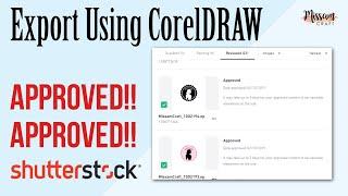 Cara Approved Shutterstock hanya Export File Menggunakan CorelDRAW - Missam Craft