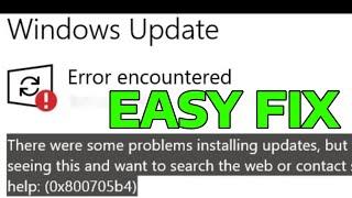 How To Fix There Was Some Problems Installing Updates 0x800705b4 Windows Update Error