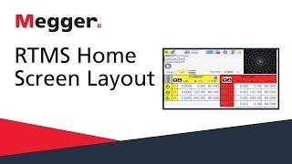 Megger RTMS Relay Test Management Software Home Screen Layout