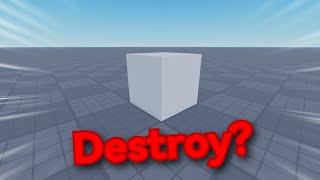 How To Make A Destroy Tool in Roblox Studio