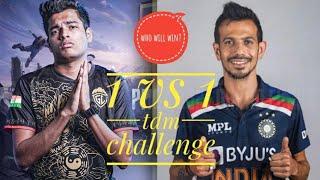 Jonathan vs yuzi chahal Bhai  1 vs 1 funny tdm challenge #bgmi #jonathan #yuzichahal  #trending