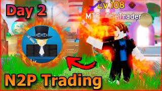 Noob To Pro (Trading) | Day 2 | I Traded From Nothing To 2x SABO!!!! | All Star Tower Defense
