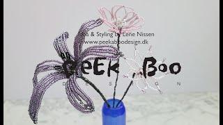 DIY- how to make French beaded flowers, the easy version by Peekaboodesign.dk