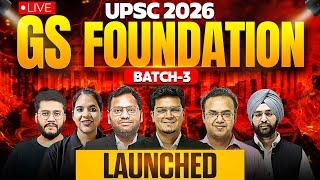 UPSC 2026 LIVE GS Foundation [PLUS] | 1-Stop Solution for 2026 Aspirants | Now with 1:1 Mentorship