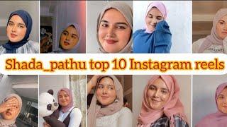 shada_pathu top 10 Instagram reels ️   instagram monjathi shada pathu ️